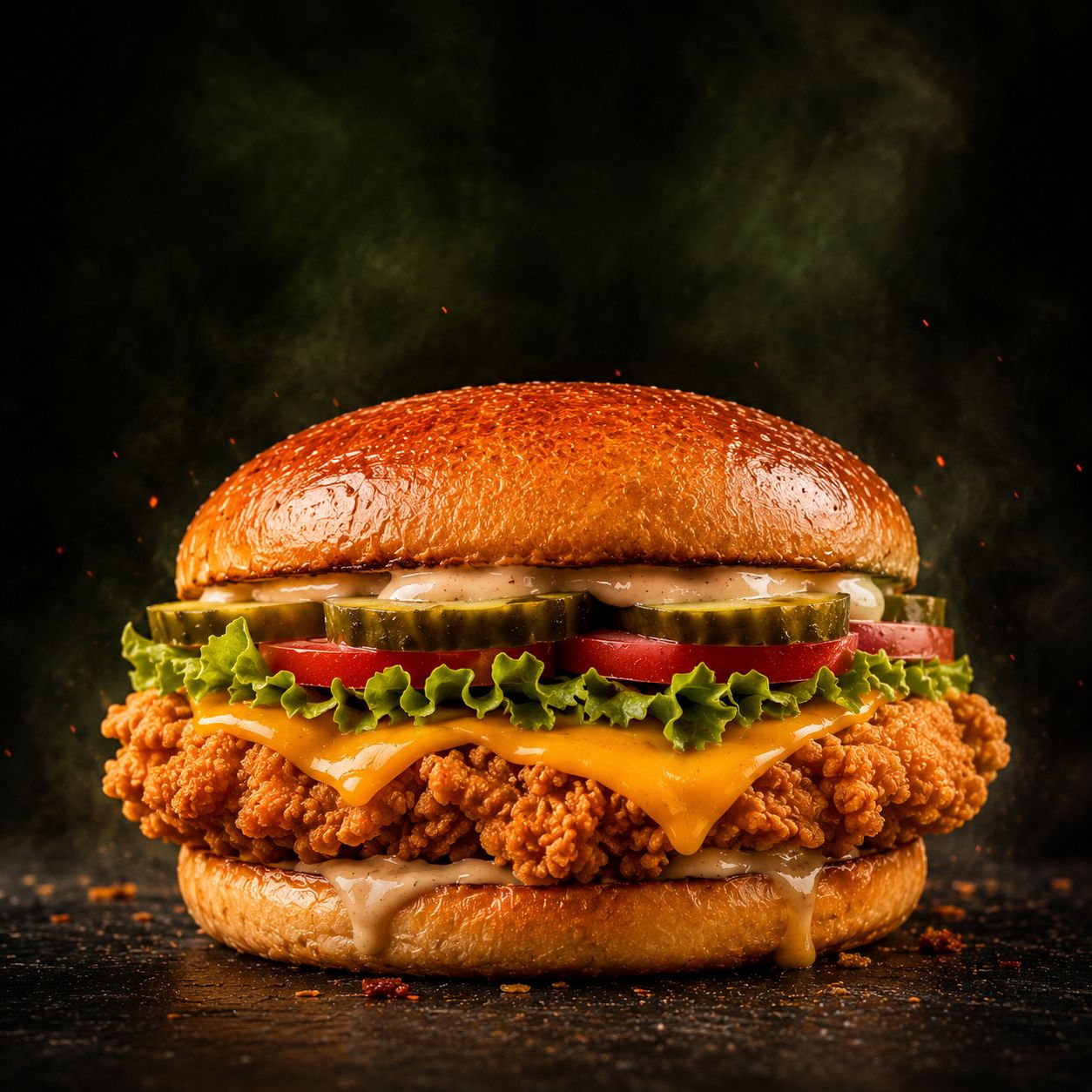 CRISPY CHICKEN BURGER